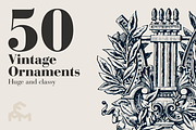 50 Vintage Ornaments