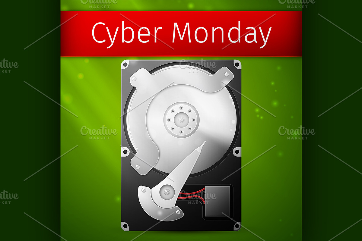 Cyber Monday Sale poster in Illustrations - product preview 8