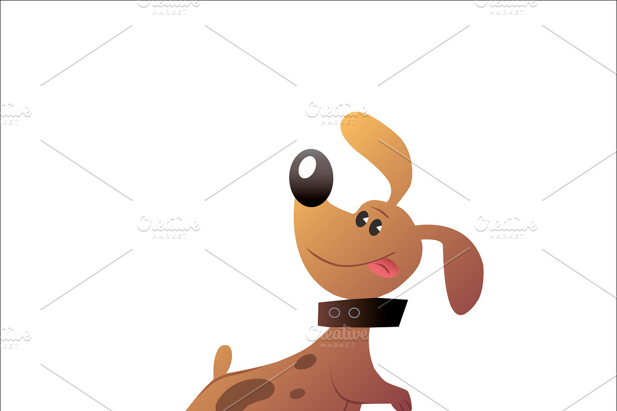 Happy funny dog in Illustrations - product preview 8