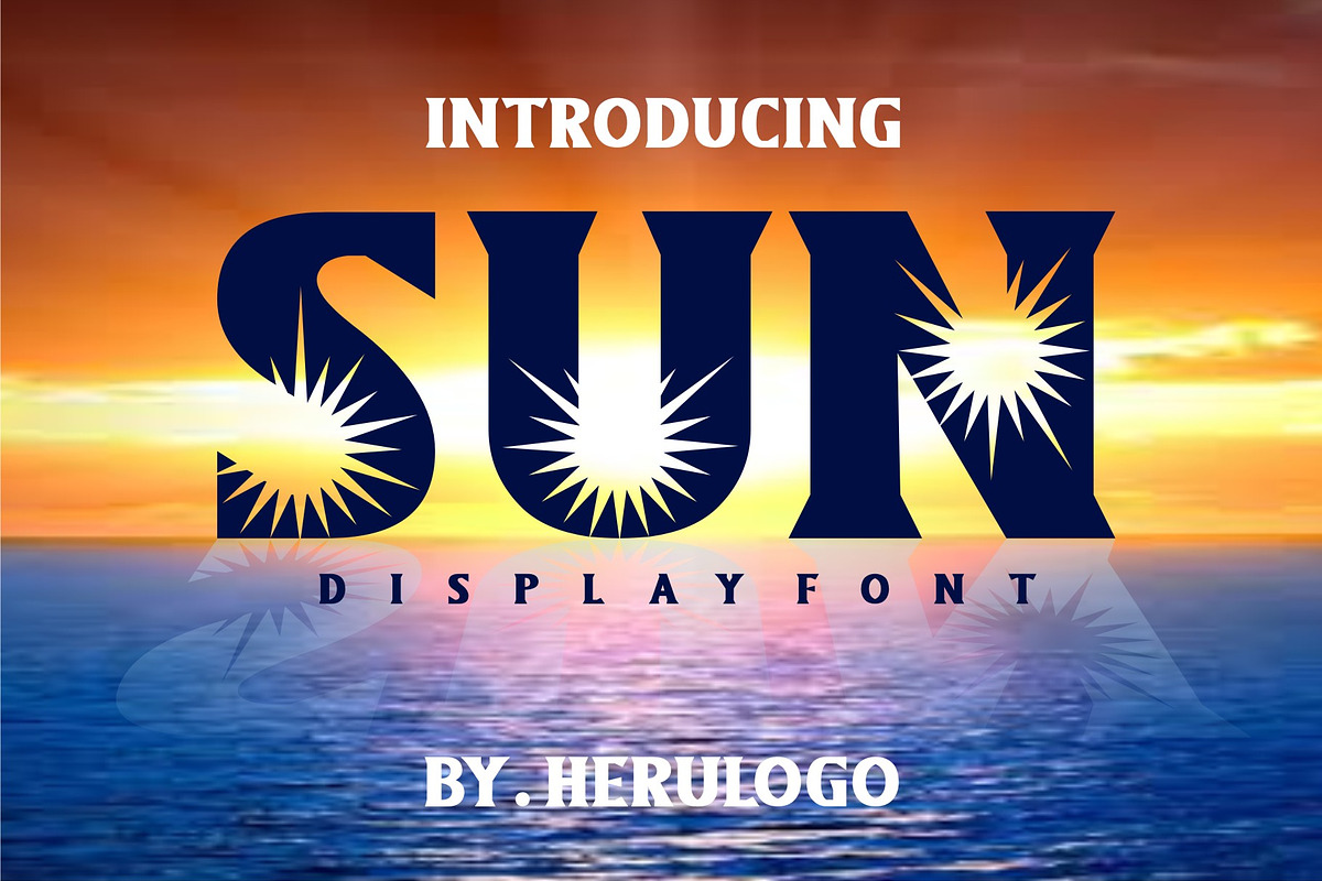 SUN Display Font in Fonts - product preview 8