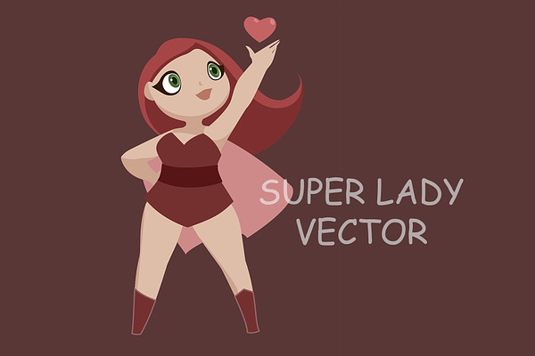 super girl vector