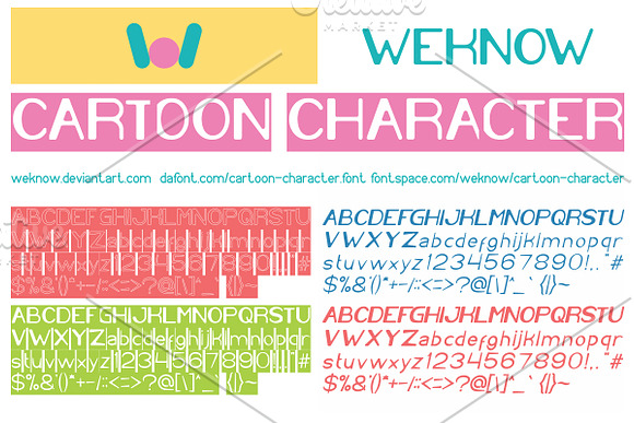 Cartoon Character Font in Display Fonts - product preview 2