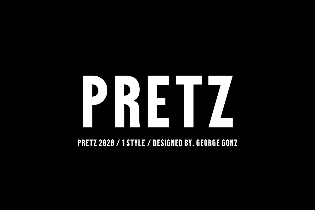 Pretz Typeface in Sans-Serif Fonts - product preview 8