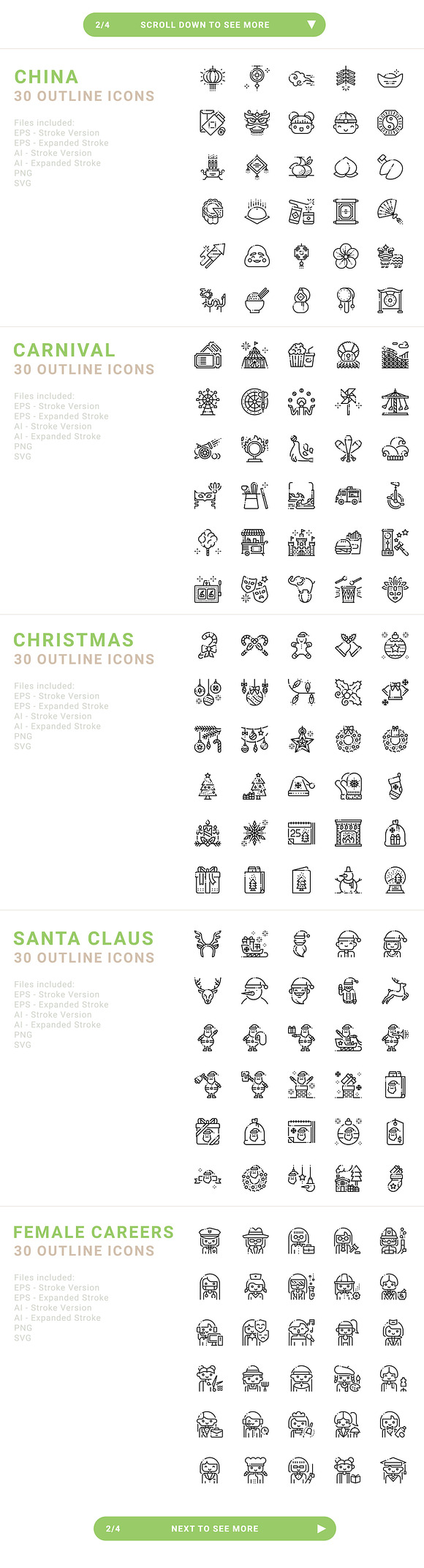 4 styles 2,400 icons - Boldround in Smiley Face Icons - product preview 2