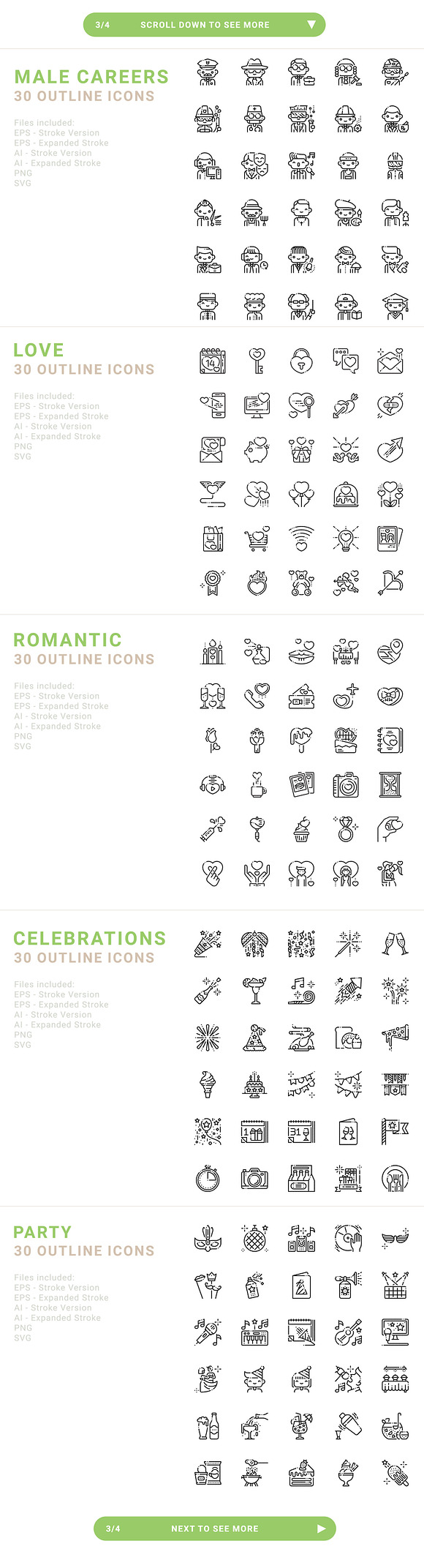 4 styles 2,400 icons - Boldround in Smiley Face Icons - product preview 3