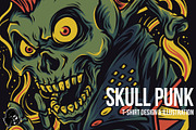 Skull Punk Illustration