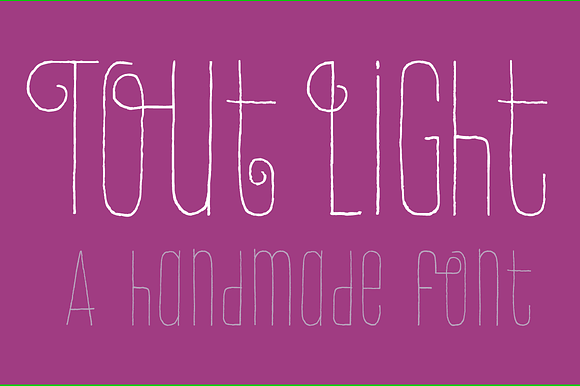 Tout Light in Script Fonts - product preview 2