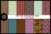 Ethnic Fabric & Beading Papers