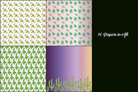 Cactus & Succulents Variety Papers in Patterns - product preview 3