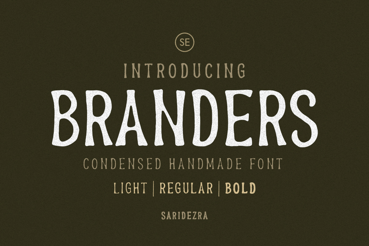Branders - Condensed Handmade Font in Display Fonts - product preview 8