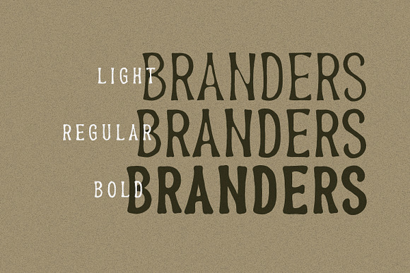 Branders - Condensed Handmade Font in Display Fonts - product preview 1