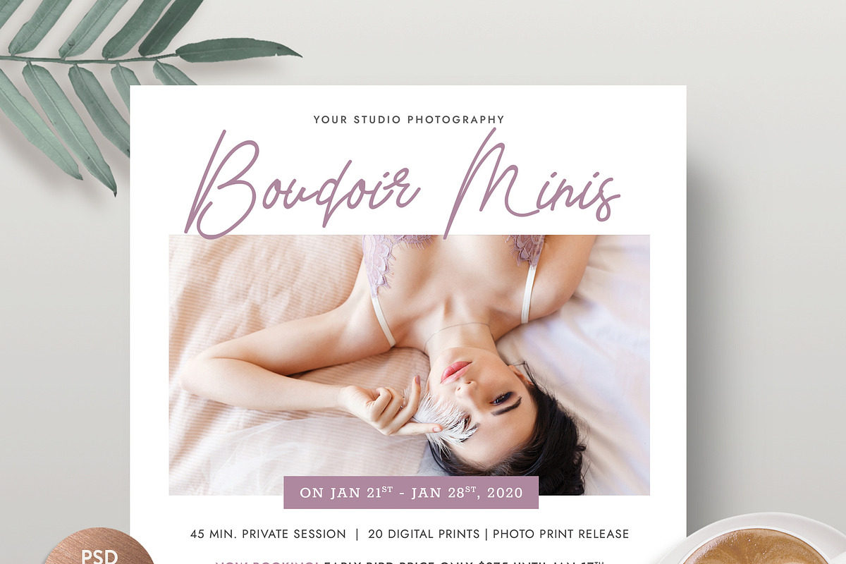 Boudoir Mini Session Template MS053 in Flyer Templates - product preview 8