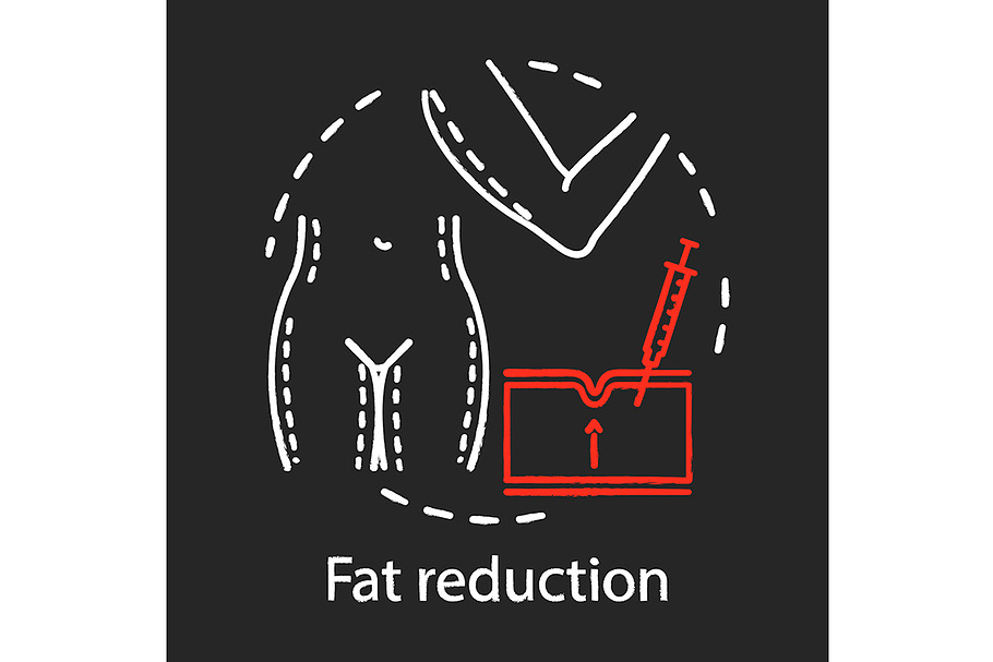 Fat reduction chalk icon in Icons - product preview 8