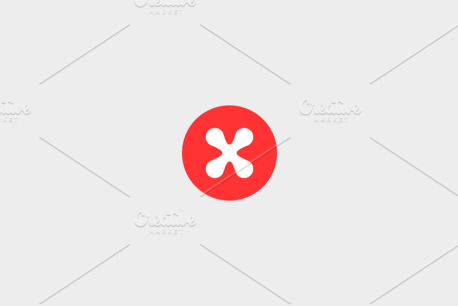 Abstract letter X logo design. in Logo Templates - product preview 8