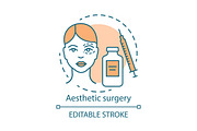Aesthetic surgery concept icon
