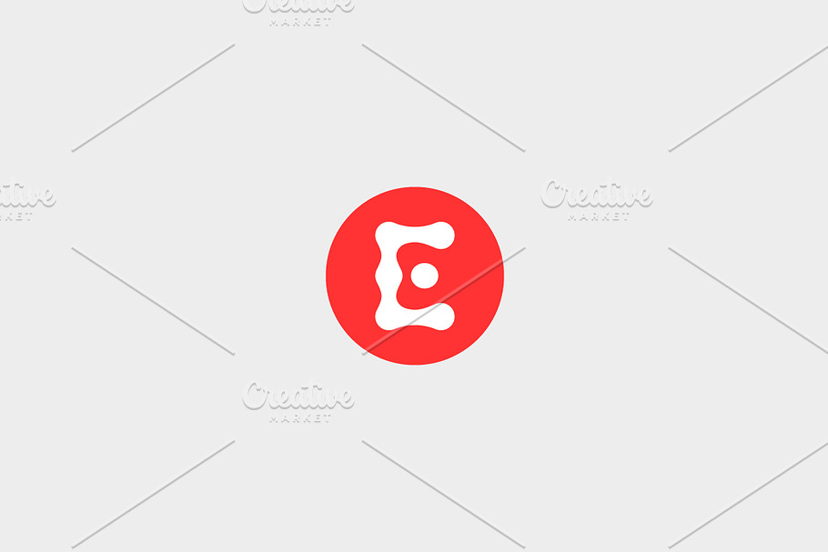 Abstract letter E logo design. in Logo Templates - product preview 8