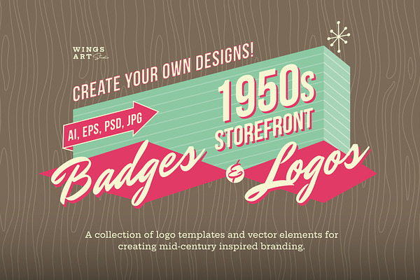 1950s Storefront: Badges and Logos