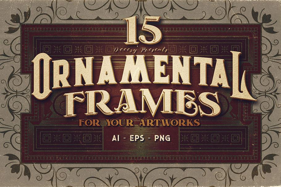 15 Ornamental Frames in Graphics - product preview 8
