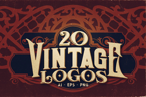 20 Vintage Logos in Graphics - product preview 4