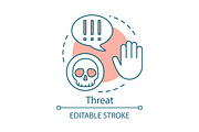 Threat concept icon