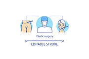 Plastic surgery concept icon