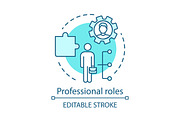 Professional roles turquoise icon