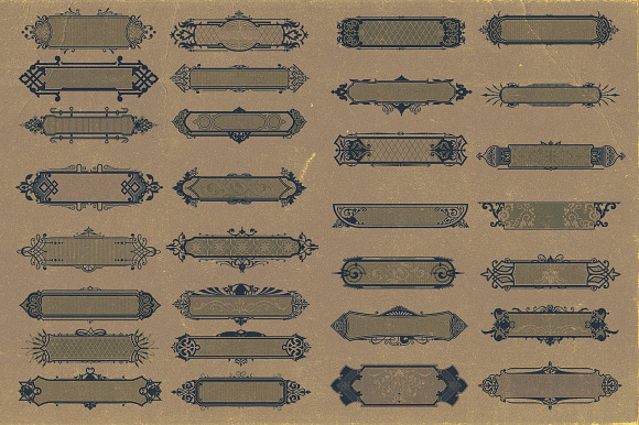 30 Vintage Ornamental Banners in Graphics - product preview 3
