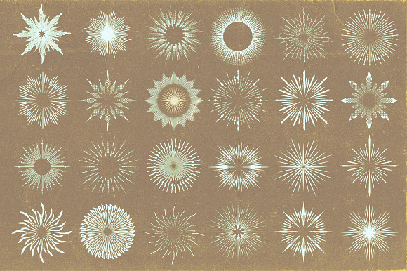 44 Sunburst Shapes in Graphics - product preview 3