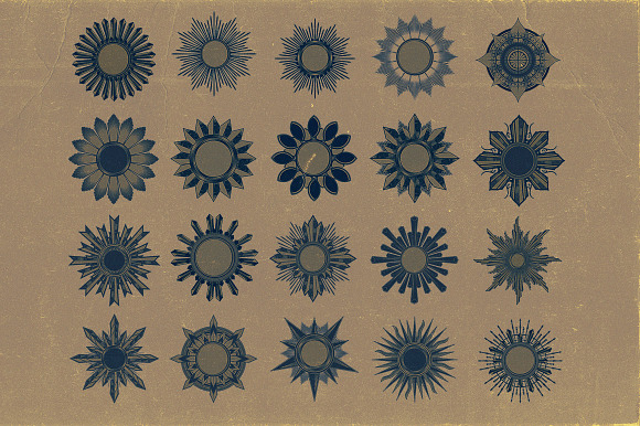 44 Sunburst Shapes in Graphics - product preview 4