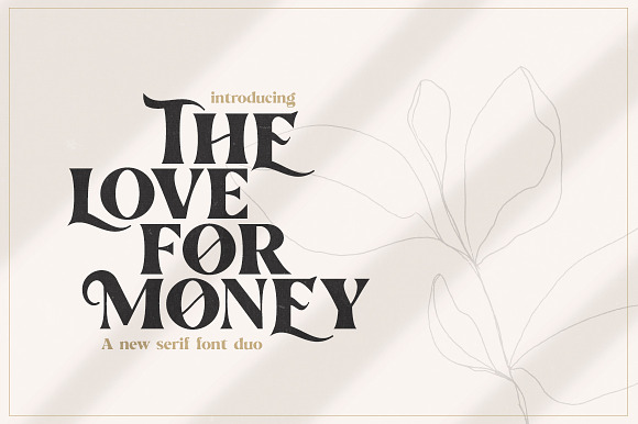 The Love For Money Font Duo in Sans-Serif Fonts - product preview 1