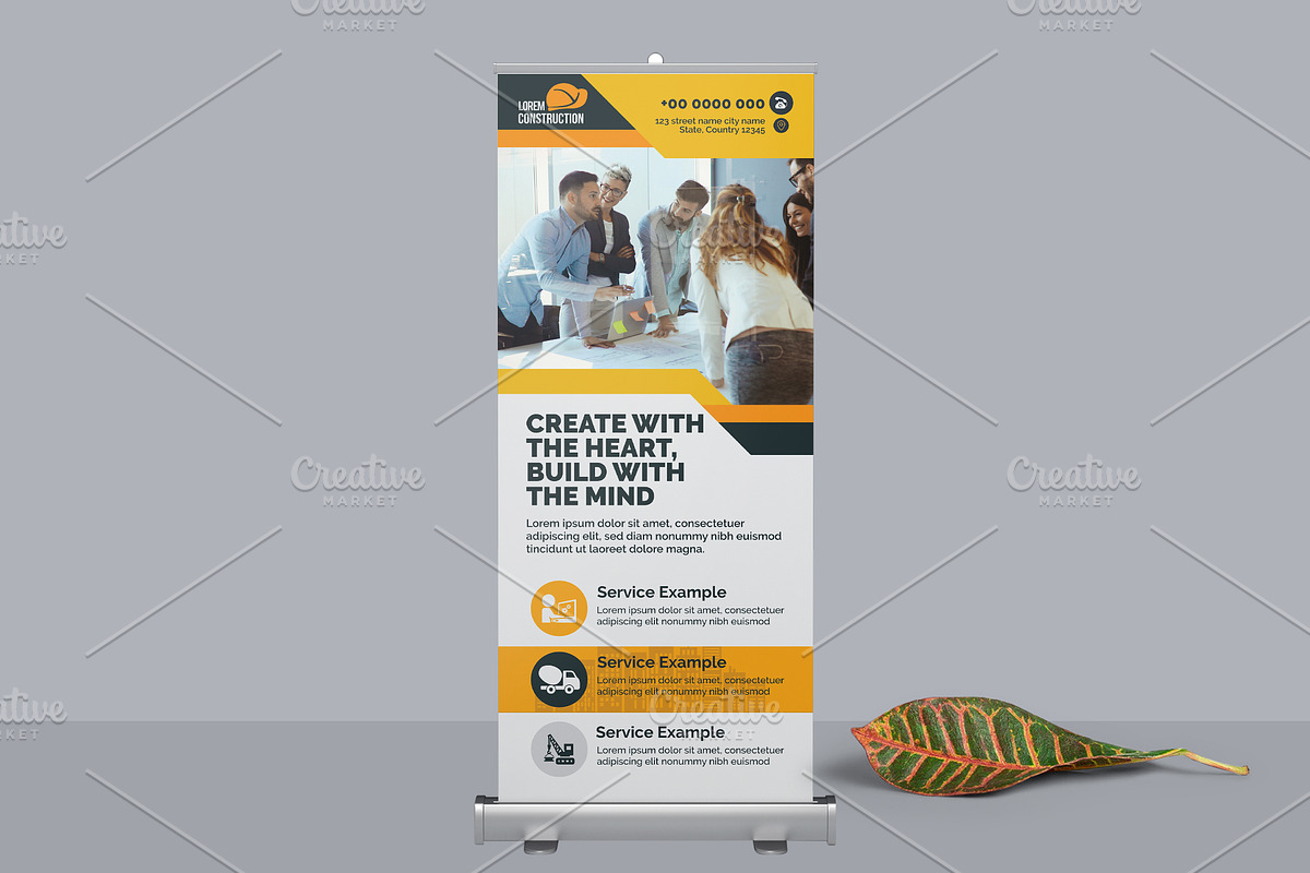 Rollup Banner Template in Flyer Templates - product preview 8