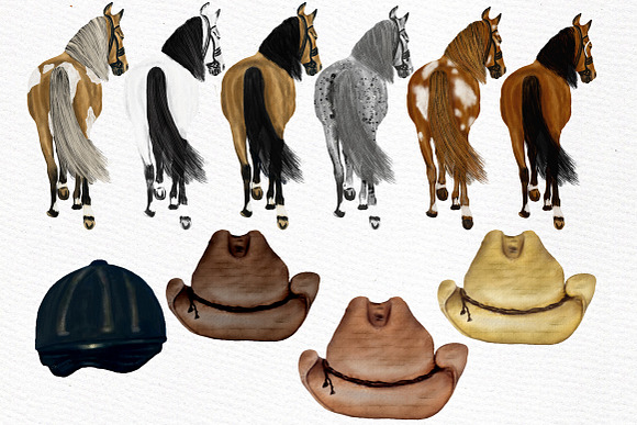 Horseback riding clipart Horse Png in Illustrations - product preview 3