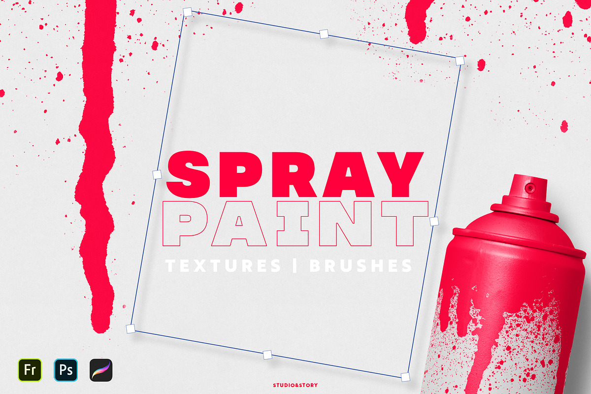 Spray Paint Textures & Brushes in Add-Ons - product preview 8