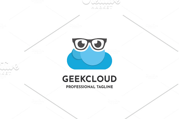 Geek Cloud Logo in Logo Templates - product preview 2