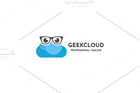 Geek Cloud Logo in Logo Templates - product preview 3