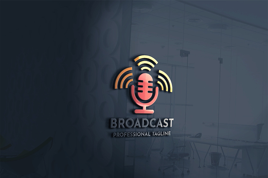 Broadcast Logo in Logo Templates - product preview 8