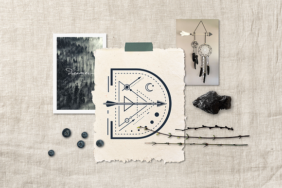 Totem. Mystical Geometric Font in Sans-Serif Fonts - product preview 8
