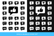 Speech Bubbles Icons Set