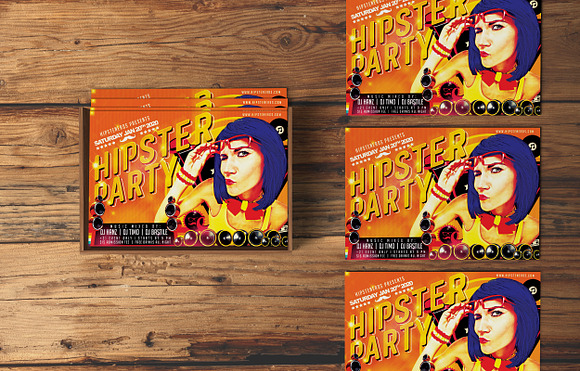 Hipster Flyer in Flyer Templates - product preview 1