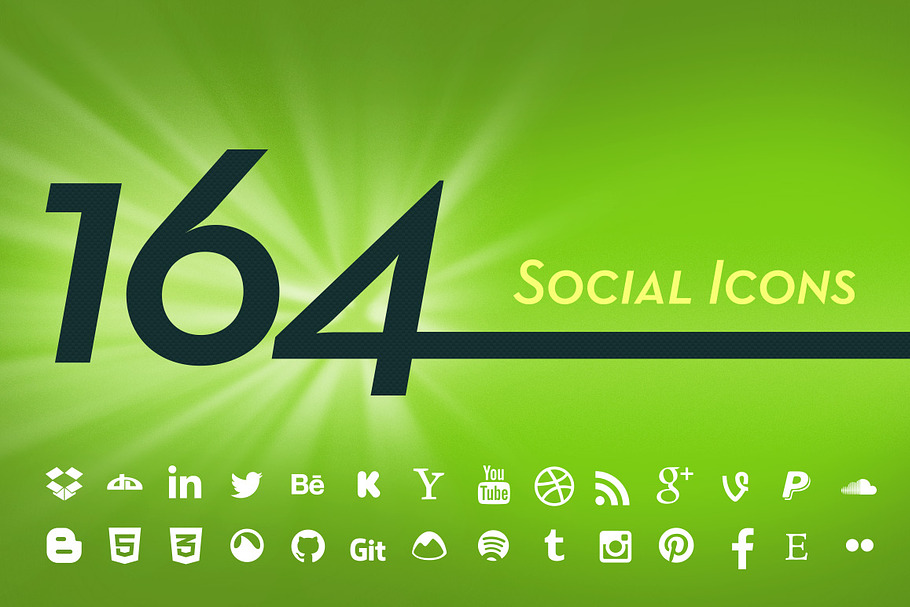 164 Vector Social Icons