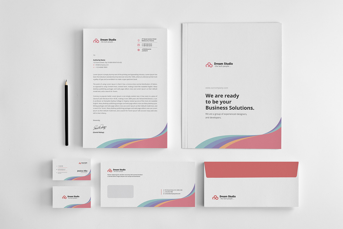 Corporate Stationery Set in Stationery Templates - product preview 8