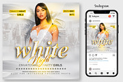 White and Gold Party Flyer