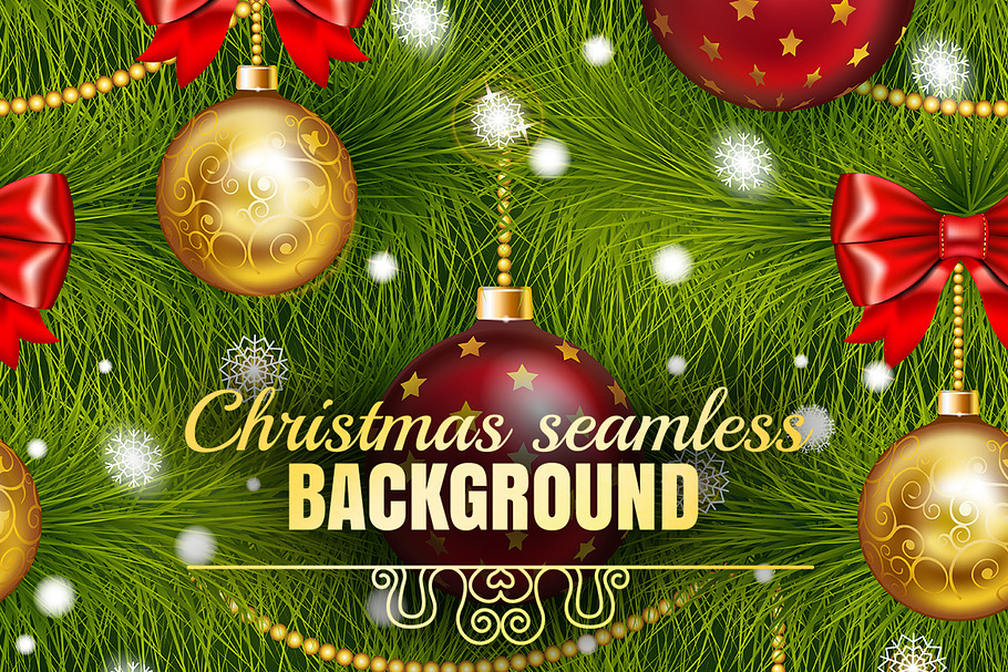Christmas decorations seamless in Patterns - product preview 8