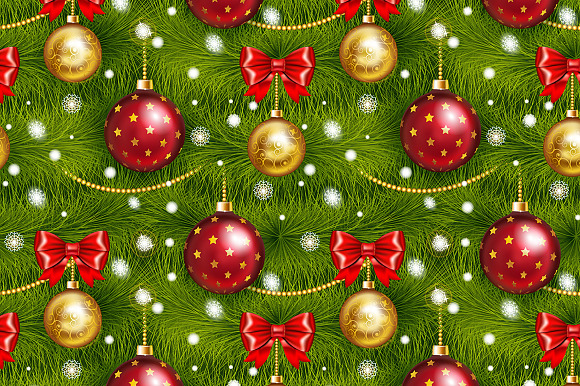 Christmas decorations seamless in Patterns - product preview 1