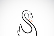 Vector of swan design. Birds.