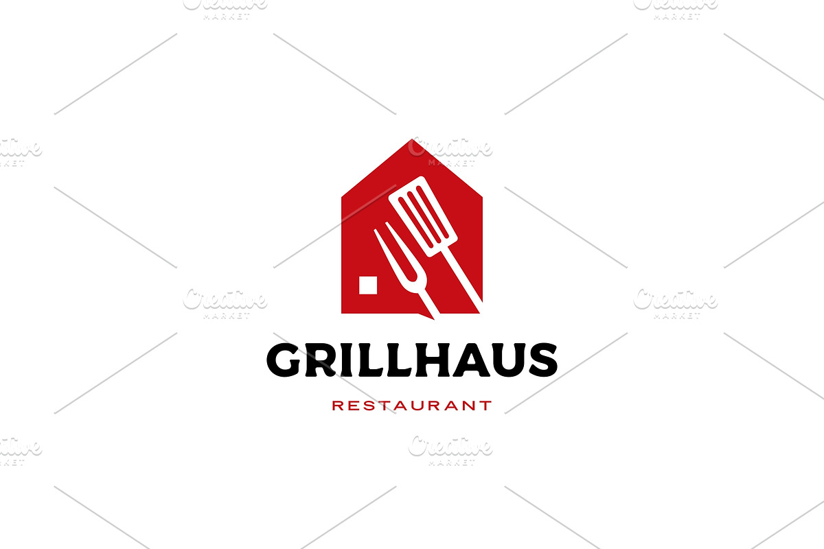 grill house fork spatula logo vector in Logo Templates - product preview 8