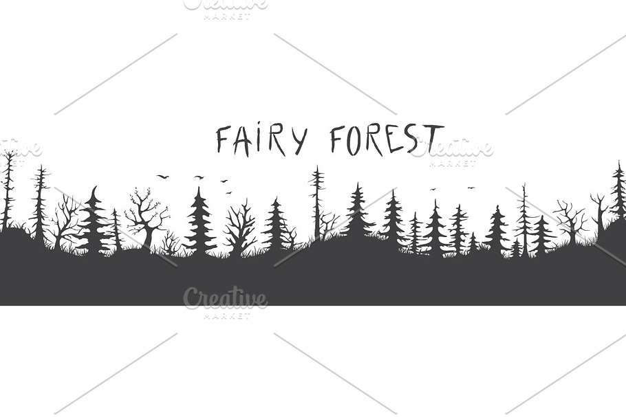 fairy forest in Illustrations - product preview 8