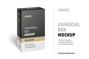 Universal box mockup 95x155x55