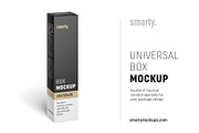 Universal box mockup 165x40x35