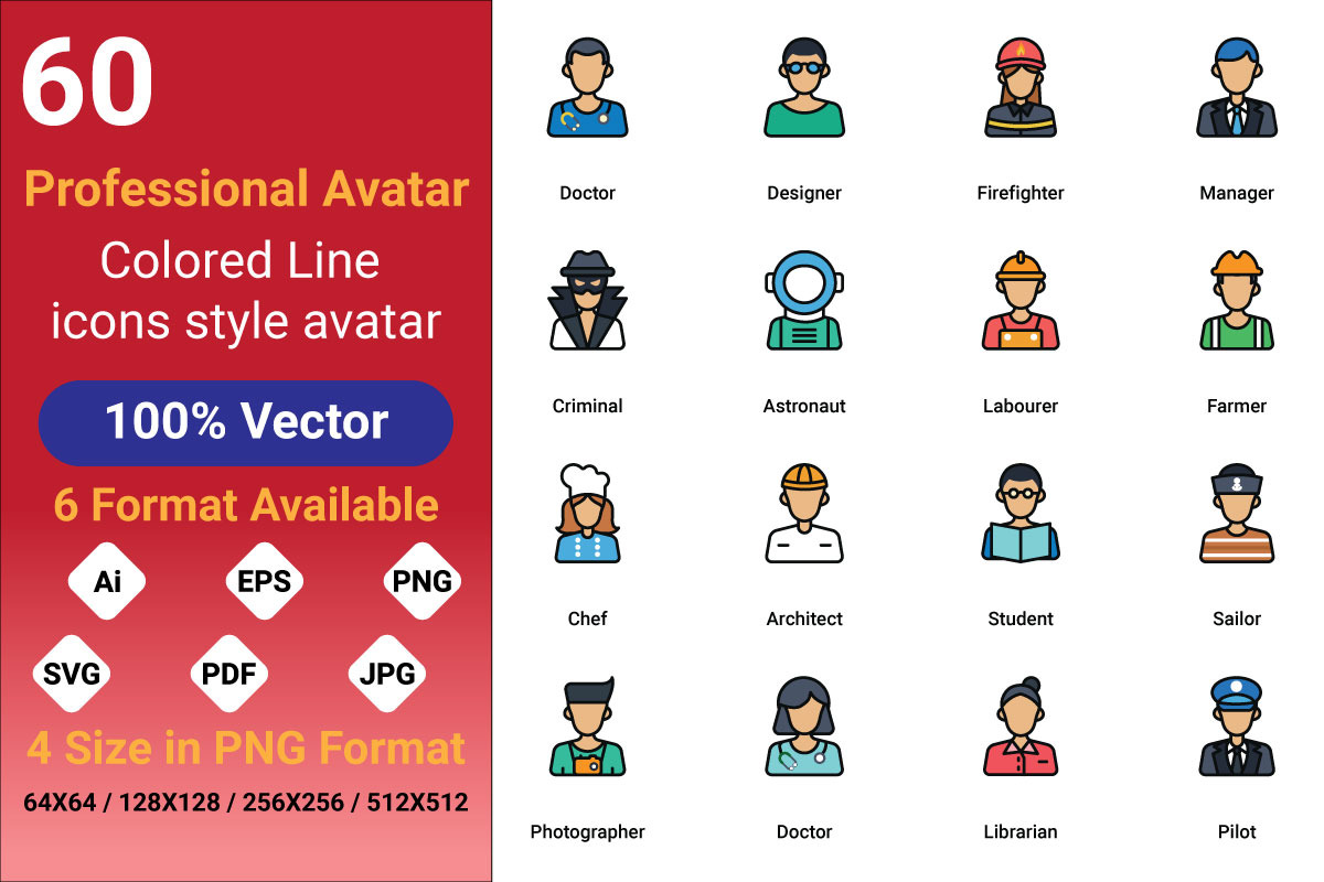 Professional Avatar in Avatar Icons - product preview 8